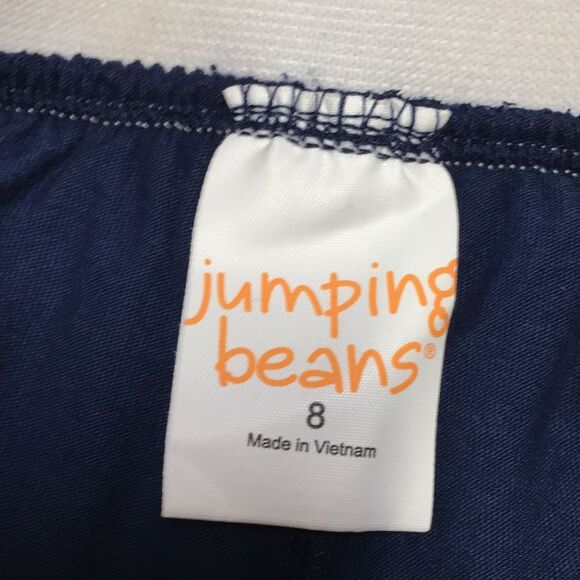 Jumping Beans 4th of July Elastic Waist Blue Silver Starry Skirt girls 8 - Picture 3 of 5